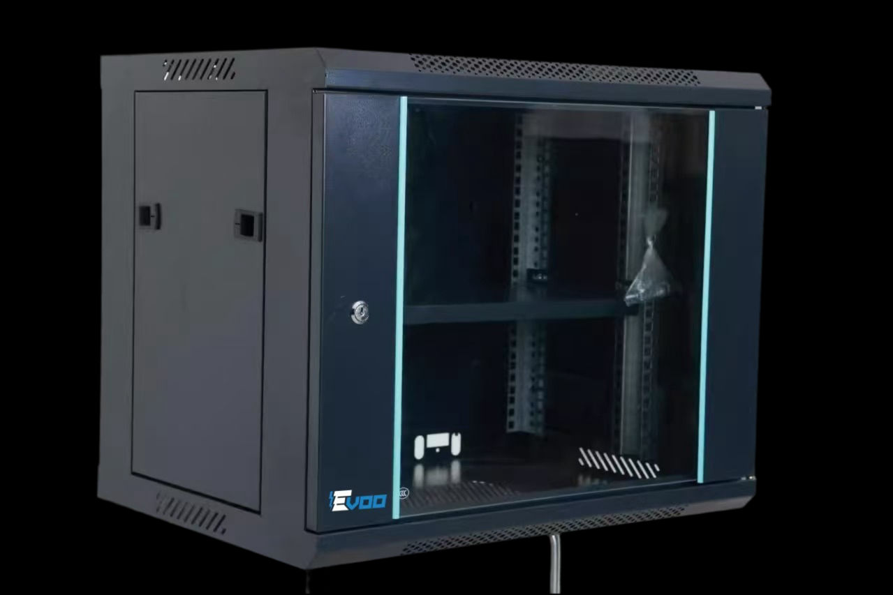Evoo Serverschrank 500x600x450mm – Kompakter 19-Zoll Netzwerkschrank für Server & IT-Infrastruktur