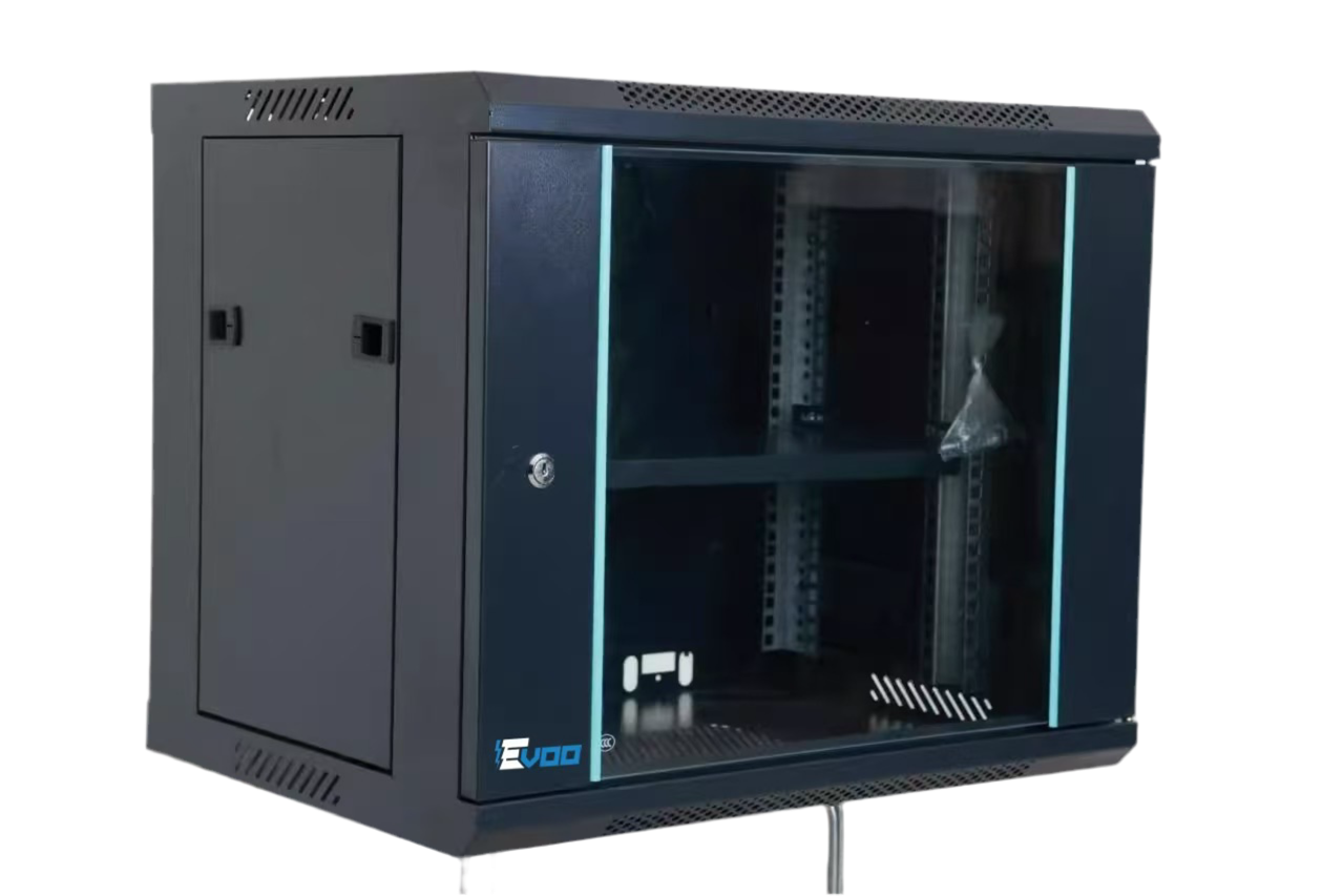 Evoo Serverschrank 500x600x450mm – Kompakter 19-Zoll Netzwerkschrank für Server & IT-Infrastruktur