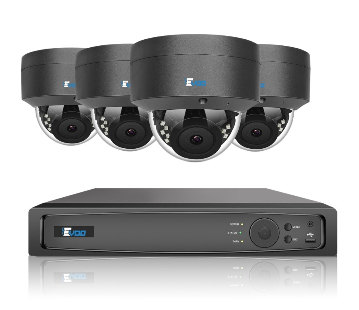 Evoo Smart Eye Überwachungspaket 4 x Smart Eye Kameras und 2TB HDD